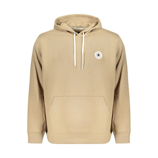 Sweatshirt Hoodie by Converse for men in cotton beige showcases a city-ready silhouette, artfully detailed with a signature hooded neckline and for a city-ready finish.
