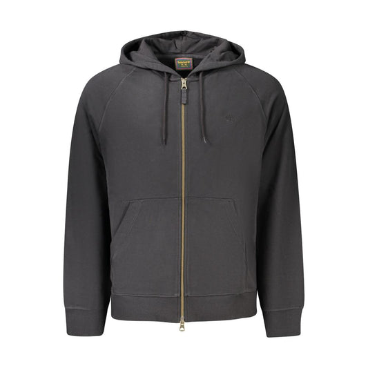 Sweatshirt Hoodie by Timberland for men in cotton black features an luminous silhouette, showcasing a sophisticated hooded neckline and for a truly luminous look.