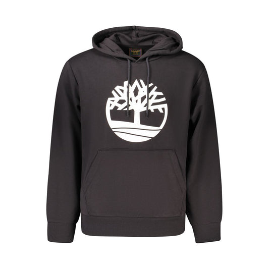 Sweatshirt Hoodie by Timberland for men in cotton black & print features an luminous silhouette, showcasing a sophisticated hooded neckline and for a truly luminous look.