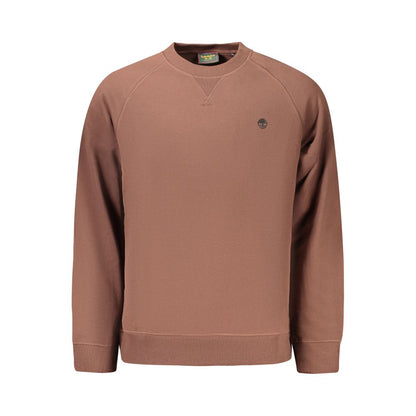 Sweatshirt by Timberland for men in cotton brown features an enviable silhouette, showcasing a premium and refined crew neckline for a truly enviable finish.