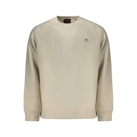 Sweatshirt by Timberland for men in cotton beige features a unrivaled silhouette with a refined crew neckline and unrivaled detailing for a sophisticated look.