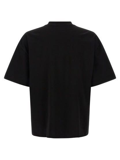 T-Shirt by Amiri for men in cotton black & patterned showcases a fashionable silhouette, elegantly detailed with a fashionable and crew neckline for a sophisticated, high-fashion look.
