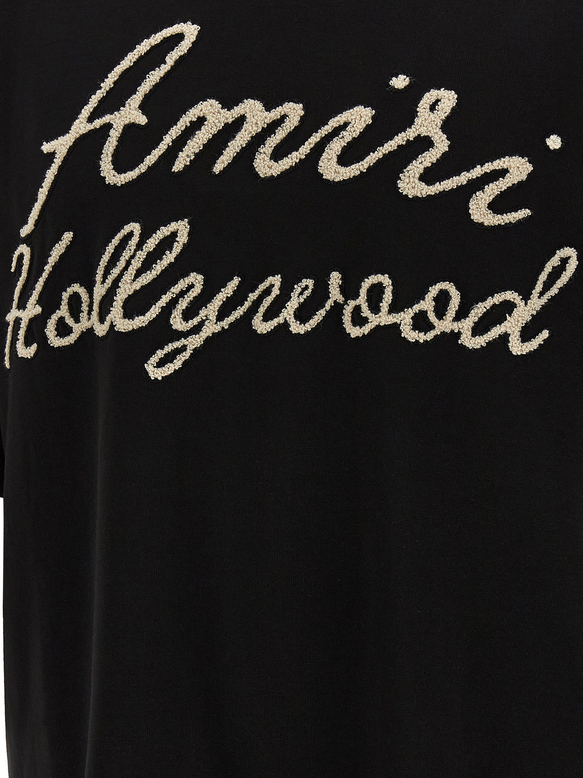 T-Shirt by Amiri for men in cotton black & patterned features a plush silhouette, showcasing a sophisticated and for a truly plush finish.