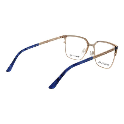 Eyeglasses Frames by Marciano by Guess for women in acetate blue features a refined silhouette, showcasing a refined blue coloured frame and full-frame frame design for a sophisticated, premium look.