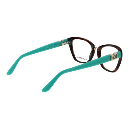 Eyeglasses Frames by Marciano by Guess for women in acetate multicolor features an refined silhouette, showcasing a sophisticated multicolor coloured frame and refined full-frame frame design for a refined look.