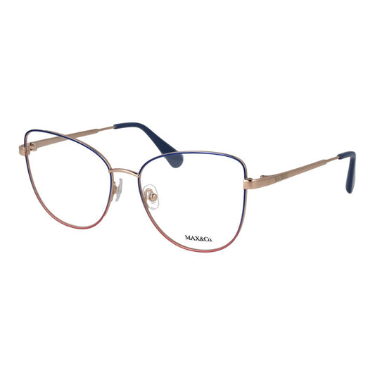 Eyeglasses Frames by Max & Co for women in metal & plastic and blue showcases an refined full-frame frame design featuring a sophisticated blue coloured frame for an refined and refined aesthetic.