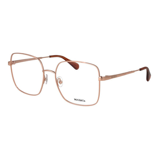 Eyeglasses Frames by Max & Co for women in metal & plastic rose-gold showcases a refined full-frame frame design with a refined rose-gold coloured frame finish for a refined and sophisticated look.