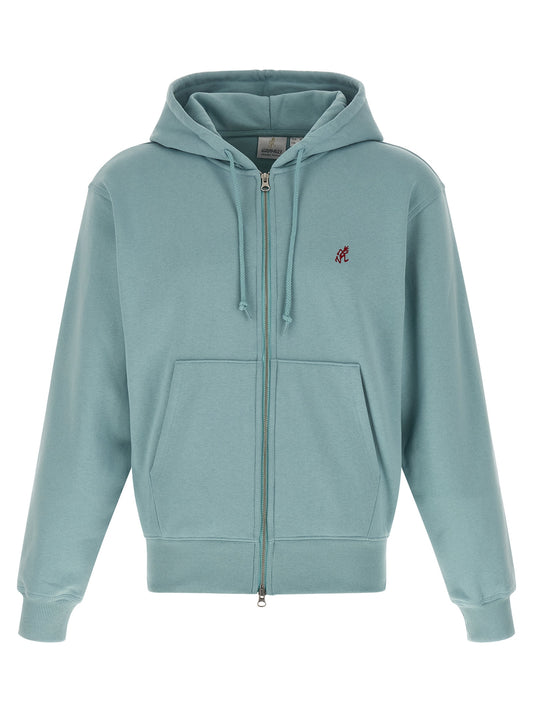 Sweatshirt Hoodie by Gramicci for men in cotton blue showcases a city-ready silhouette, artfully detailed with a signature hooded neckline and for a city-ready finish.