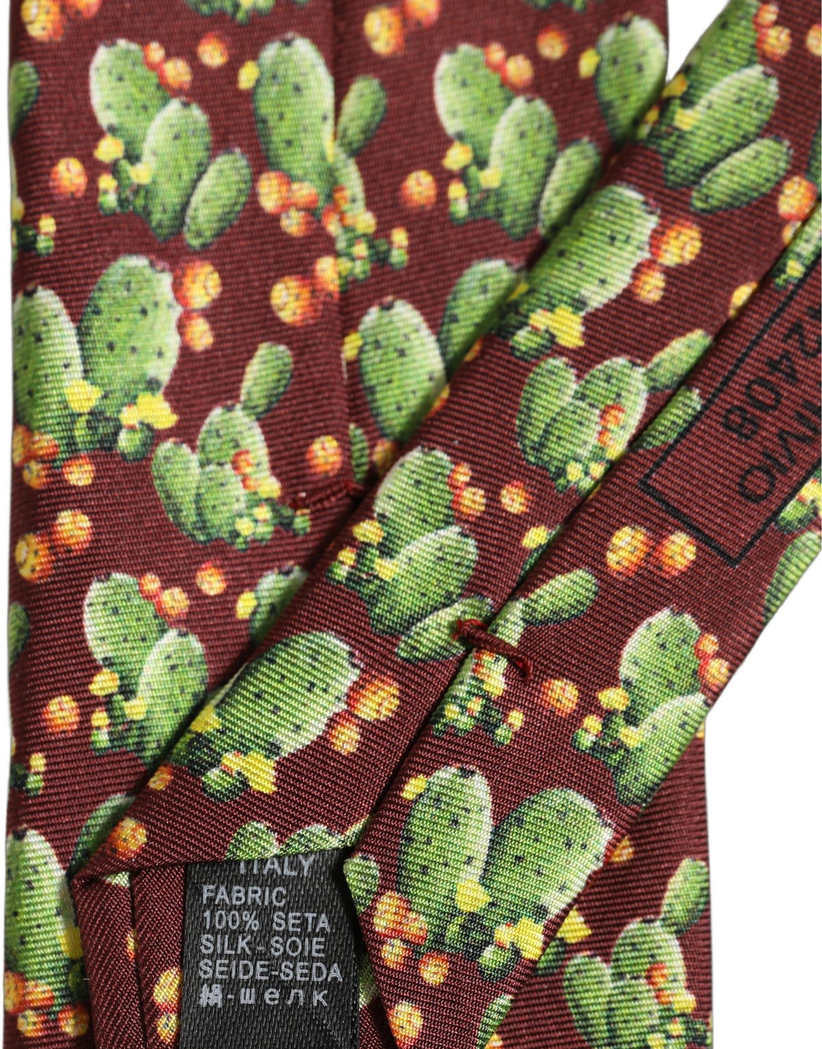 Necktie by Dolce & Gabbana for men in silk maroon & floral features an effortlessly chic silhouette, showcasing a sophisticated effortlessly chic finish from the signature Silk Necktie collection.