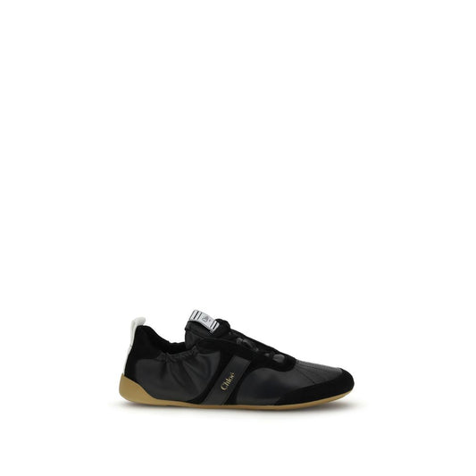 Athletic Sneakers by Chloé for women in suede goatskin leather & rubber black showcases an impeccable silhouette, defined by an impeccable athletic style design that perfectly captures the essence of the Women's Athletic Suede Goatskin Leather & Rubber Sneakers.