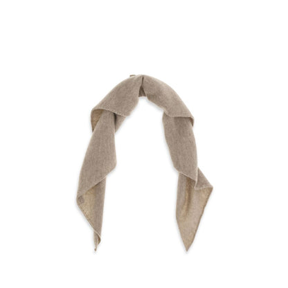 Brunello Cucinelli Cashmere Triangular Scarf - Beige Signature