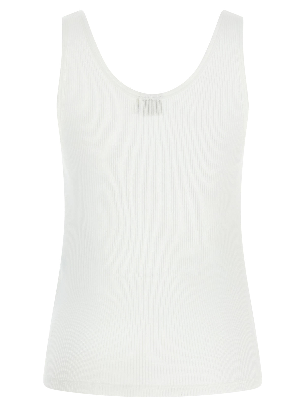 Chloé White Cotton Tank Tops