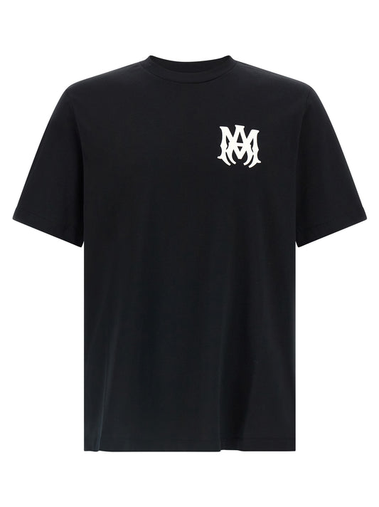 T-Shirt by Amiri for men in modacrylic & cotton bicolour & print showcases a chic silhouette, artfully detailed with a chic crew neckline and short-sleeve for a chic finish.
