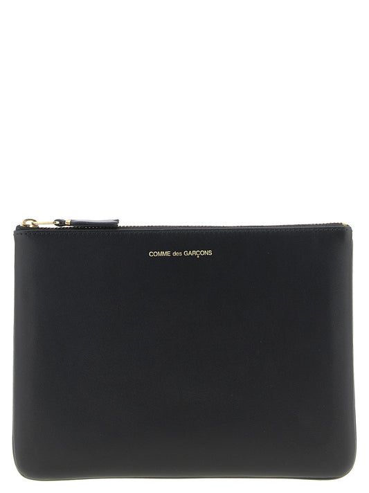 Cardholder Card Case by Comme Des Garçons for unisex in cowhide leather black features a distinguished silhouette, showcasing the distinguished design of the Arecalf Cowhide Leather Cardholder Card Case with refined card-organization.