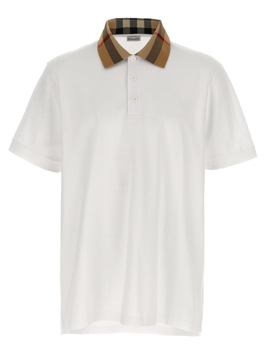 Polo Shirt by Burberry for men in cotton white & print features a eye catching silhouette, showcasing a refined and for a eye catching finish.