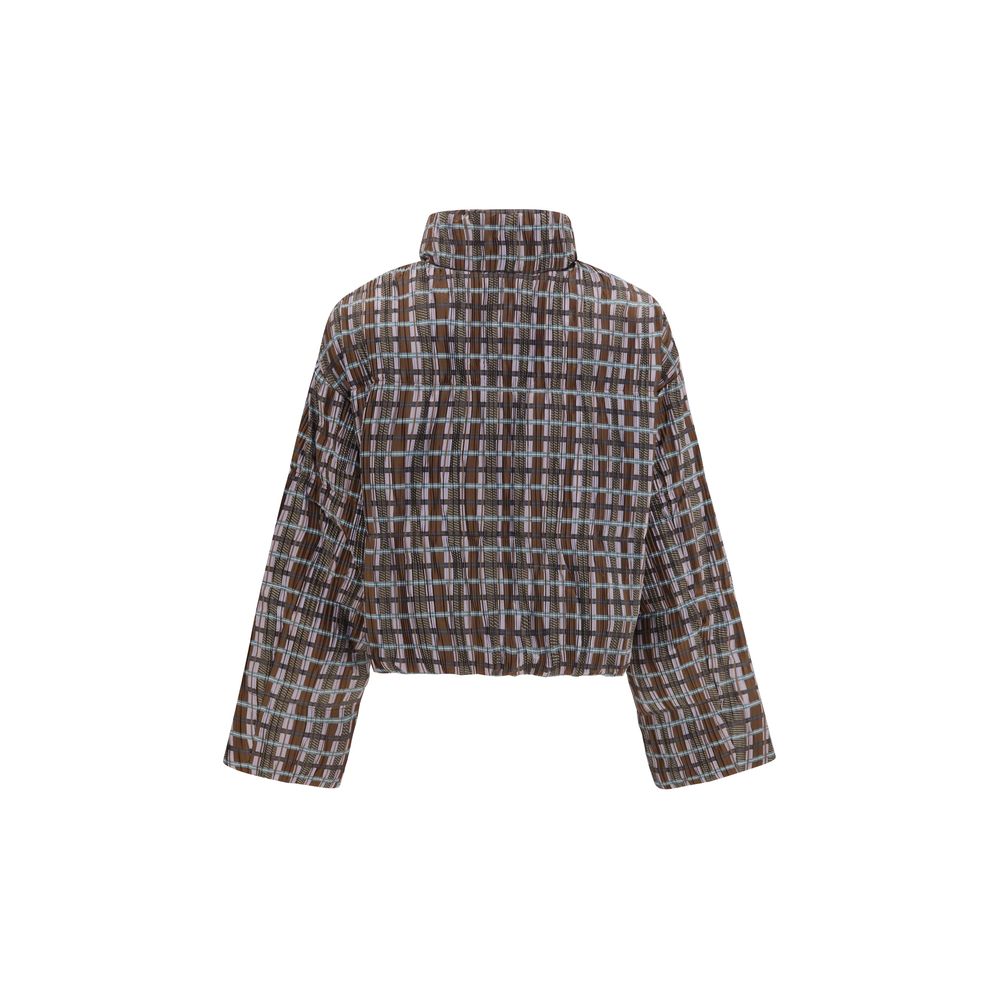 Gongdid Design Brown Goose Down Full-Length Jacket