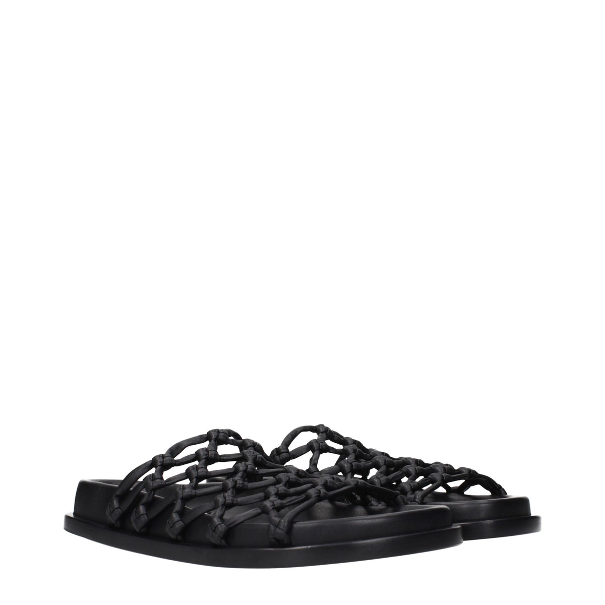 Clogs Slippers from Jil Sander for women in leather black features a dynamic design from the Women's Leather Clogs Slippers collection, highlighting a with a and functional .