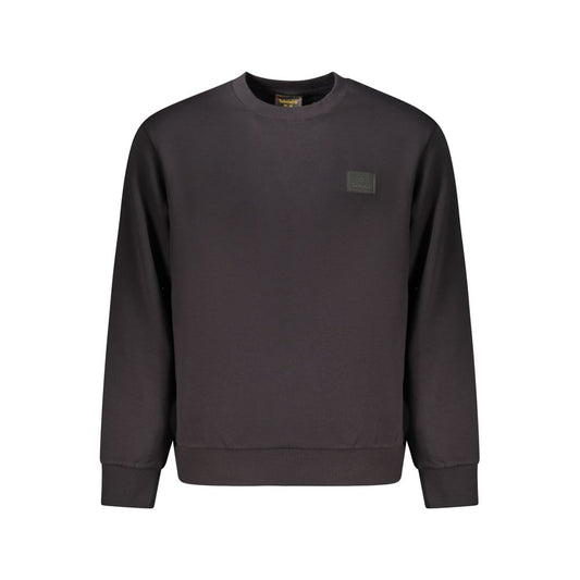 Sweatshirt by Timberland for men in cotton black showcases a slouchy chic silhouette, artfully detailed with a slouchy chic crew neckline and for a slouchy chic finish.