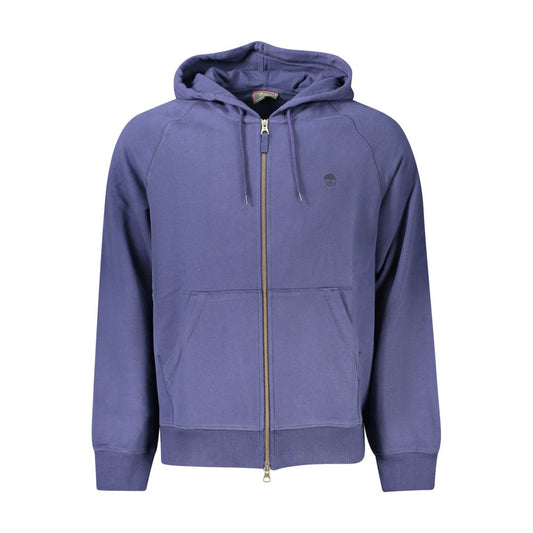 Sweatshirt Hoodie by Timberland for men in cotton blue features an avant-garde silhouette, showcasing a sophisticated hooded neckline and detail for a truly avant-garde finish.