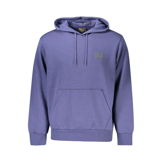 Sweatshirt Hoodie by Timberland for men in cotton blue features an luminous silhouette, showcasing a sophisticated hooded neckline and for a truly luminous look.
