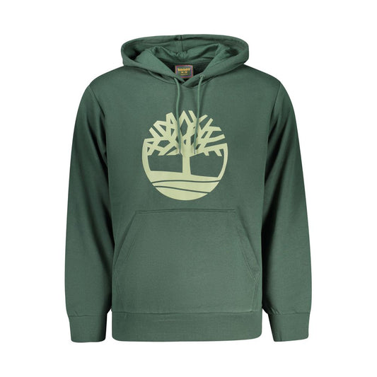 Sweatshirt Hoodie by Timberland for men in cotton green & print features a edgy silhouette, detailed with a edgy hooded neckline and for a refined finish.