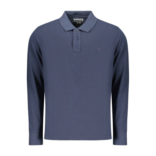 Polo Shirt by Timberland for men in cotton blue presents a distinguished silhouette, showcasing a sophisticated and distinguished for a truly distinguished finish.