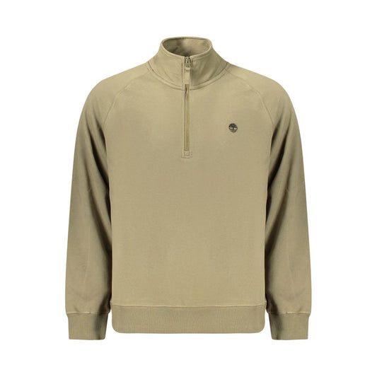 Sweatshirt by Timberland for men in cotton green features an provocated silhouette, detailed with a provocated and a refined for a sophisticated aesthetic.