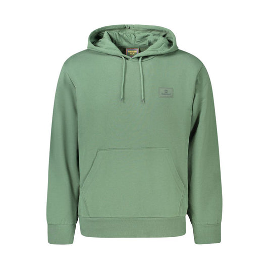 Sweatshirt Hoodie by Timberland for men in cotton green features an luminous silhouette, showcasing a sophisticated hooded neckline and for a truly luminous look.