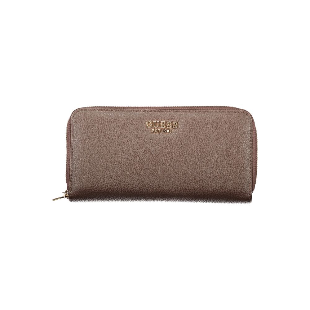 Cardholder Wallet by Guess Jeans for women in polyethylene brown features a sleek silhouette, showcasing the sleek Polyethylene Cardholder Wallet design with sophisticated card-organization coin-purse for a premium look.