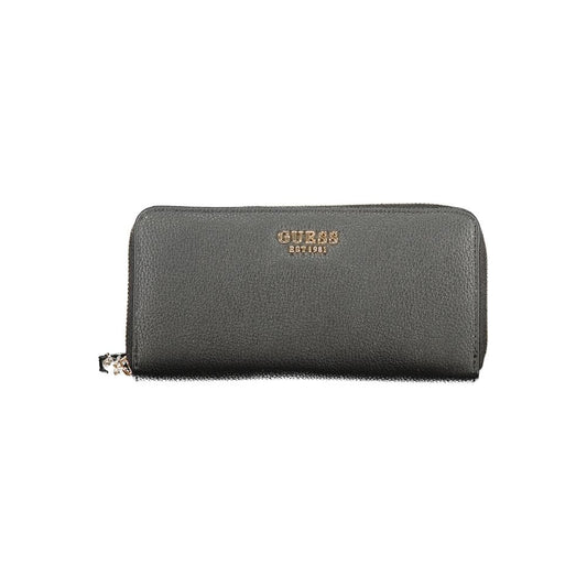 Cardholder Wallet by Guess Jeans for women in polyethylene black presents a refined silhouette, artfully capturing the essence of the Polyethylene Cardholder Wallet design with sophisticated card-organization coin-purse for a refined look.