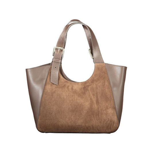 Tote Handbag by Furla for women in leather brown features a contemporary silhouette, showcasing a secure snap, ample internal-pockets, and contemporary handle for a sophisticated look.