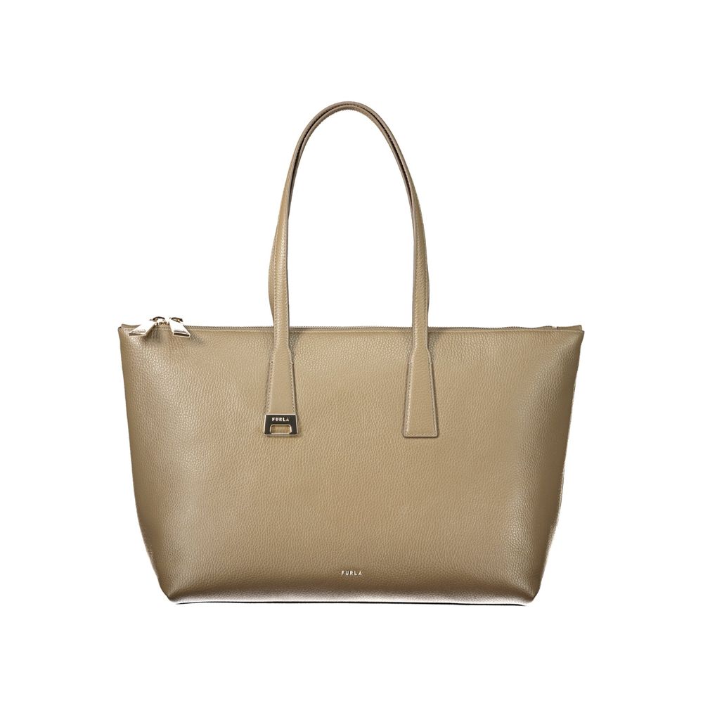 Furla Green Leather Handbag