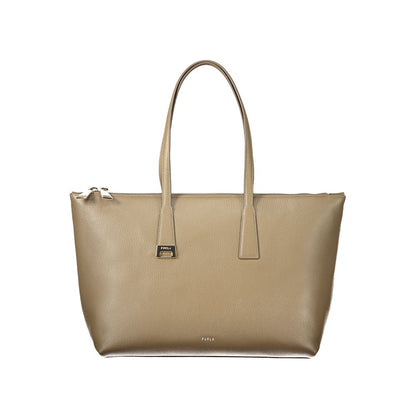 Furla Green Leather Handbag