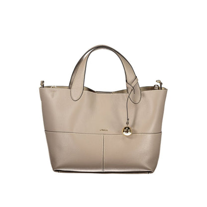 Furla Gray Leather Handbag