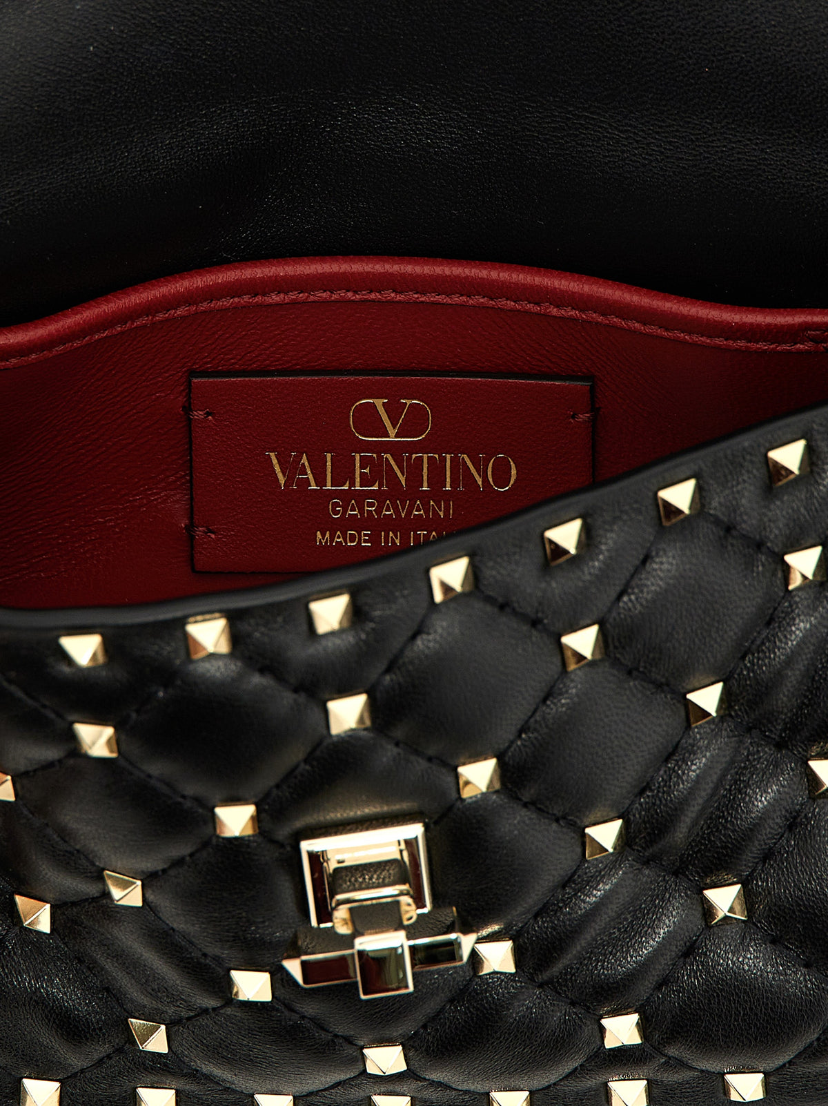 Valentino Garavani Black Lamb Leather Handbag