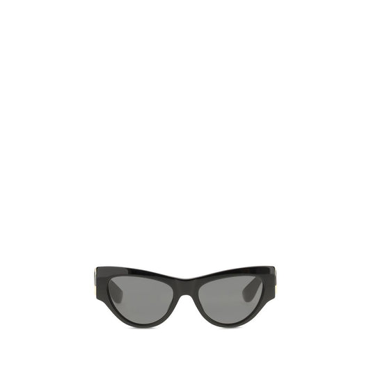 Sunglasses by Valentino Garavani for women in calf leather raffia & stainless steel black & signature showcases a ethereal silhouette, featuring black coloured frame cat-eye frame design with for a ethereal finish.