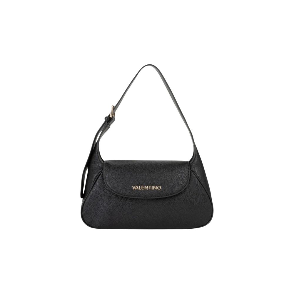 This Medium Flap Handbag by Mario Valentino for women in polyethylene & polyurethane and black presents a sculptural silhouette featuring a secure flap, ample , and versatile shoulder-strap & adjustable-strap for a sculptural finish.