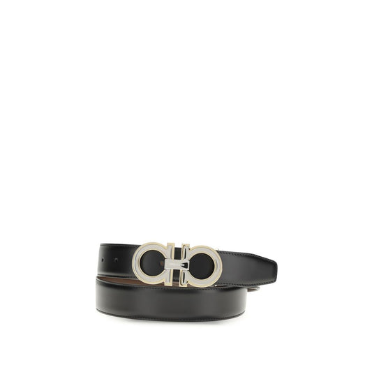 Belt by Ferragamo for men in bos taurus calfskin leather multicolor features a artisanal-chic design, artfully capturing the essence of the Gancini Bos Taurus Calfskin Leather Belt with a artisanal-chic finish.