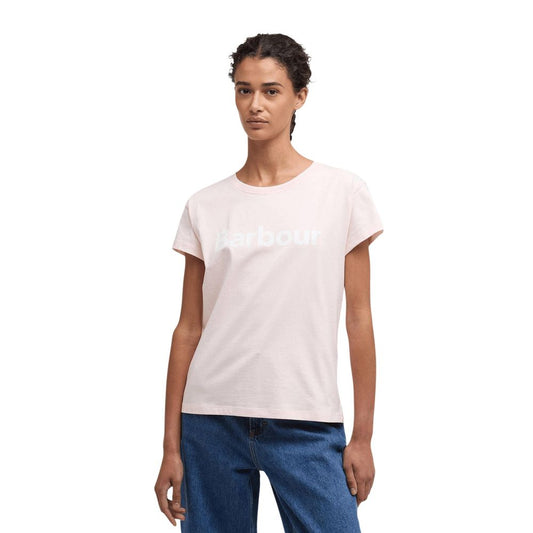 Cardigan by Barbour for women in cotton multicolor features an impeccable silhouette, showcasing a sophisticated crew neckline and short-sleeve detail for a truly impeccable finish.