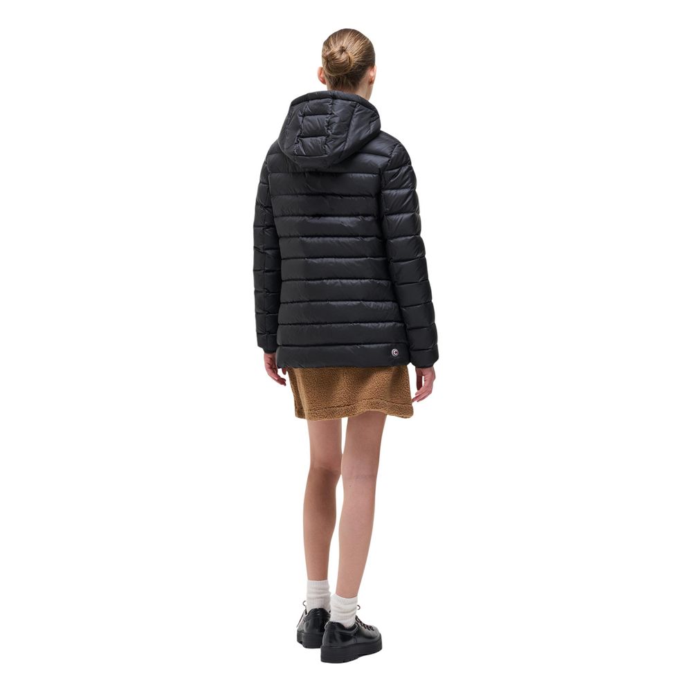Hooded Overcoat by Colmar Originals for women in polyamide black features an satoral silhouette, showcasing a sophisticated hooded neckline and satoral thermal, lightweight, pockets, hooded & insulated for a premium, timeless look.