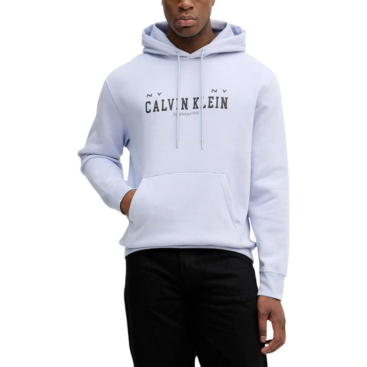 Sweatshirt Hoodie by Calvin Klein Jeans for men in cotton polyester purple features a slouchy chic silhouette, detailed with a slouchy chic and a signature hooded neckline for an elevated aesthetic.