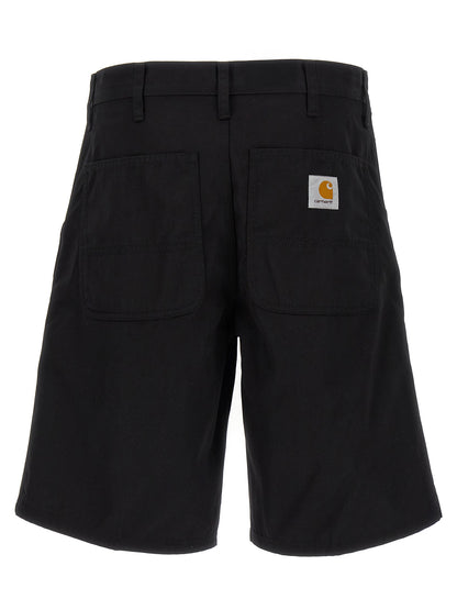 Carhartt Wip Black Polyester Bermuda Shorts