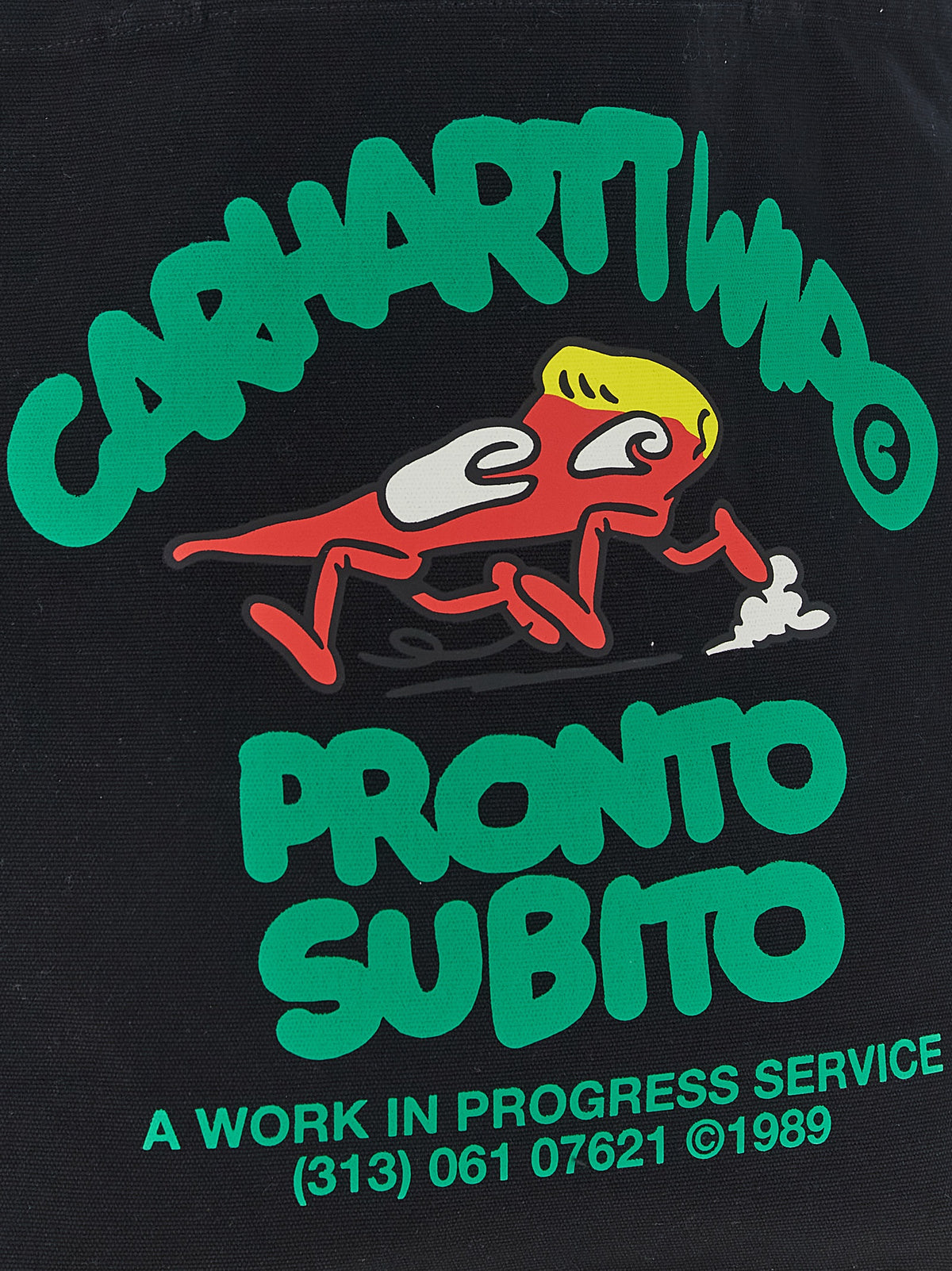 Carhartt Wip Black Cotton Tote Bag