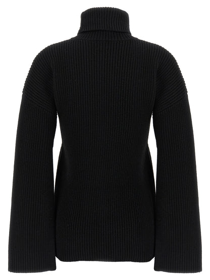 TOTEME Black Wool Cardigan