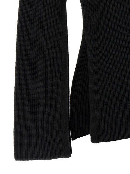 TOTEME Black Wool Cardigan