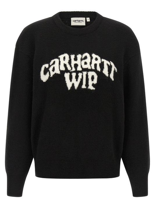 Cardigan by Carhartt Wip for women in acetate wool bicolour features a dramatic silhouette, showcasing a sophisticated and dramatic detail for a timeless, premium look.