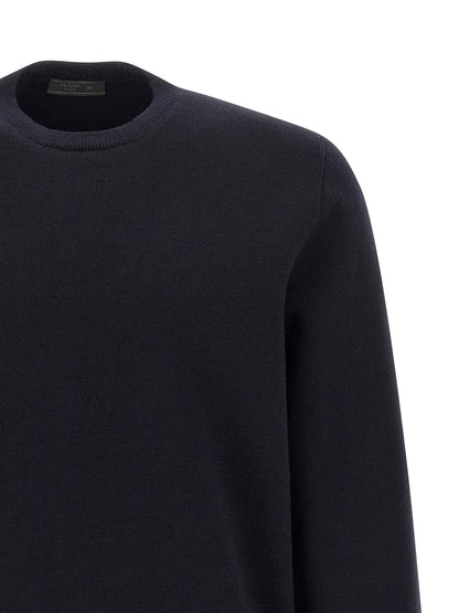 Prada Blue Virgin Wool Cardigan