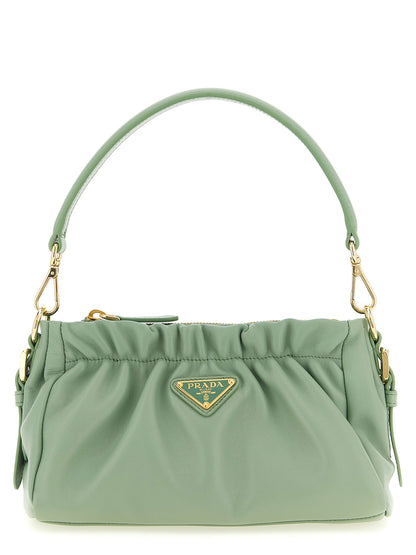 Prada Bicolor Lamb Leather Shoulder Bag