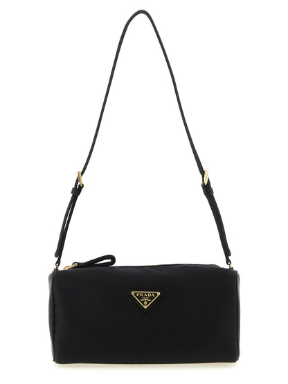 Prada Black Viscose Shoulder Bag
