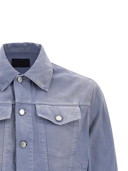 Prada Blue Cotton Denim Jacket